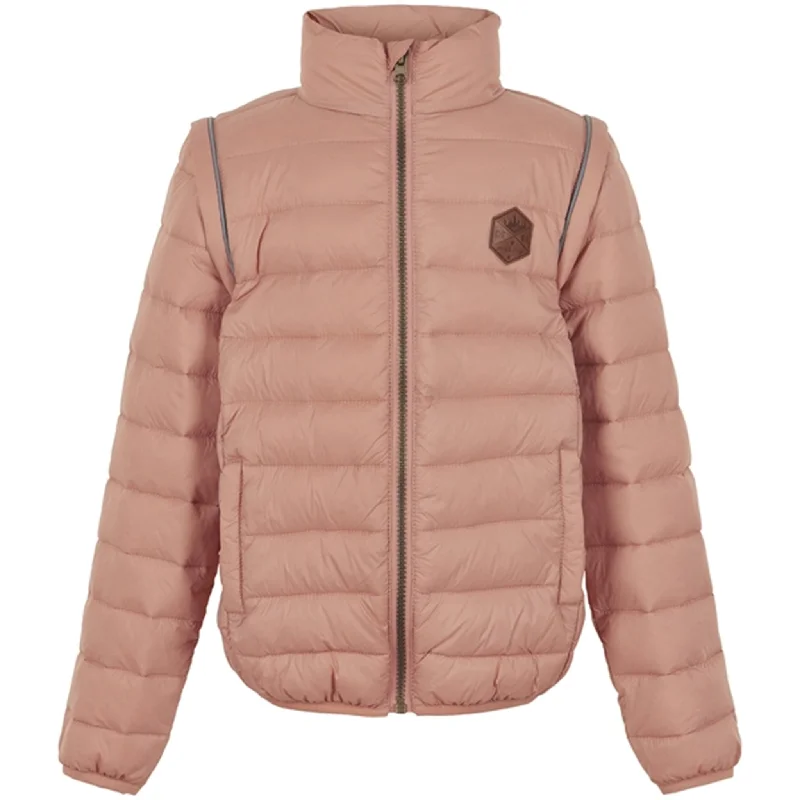 Mikk-Line Nylon puffer 2i1 Jacket Tawny Brown