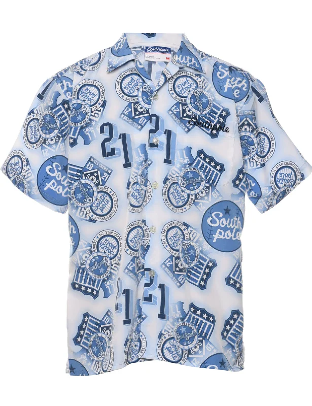 Y2K Southpole Short Sleeve Shirt - M