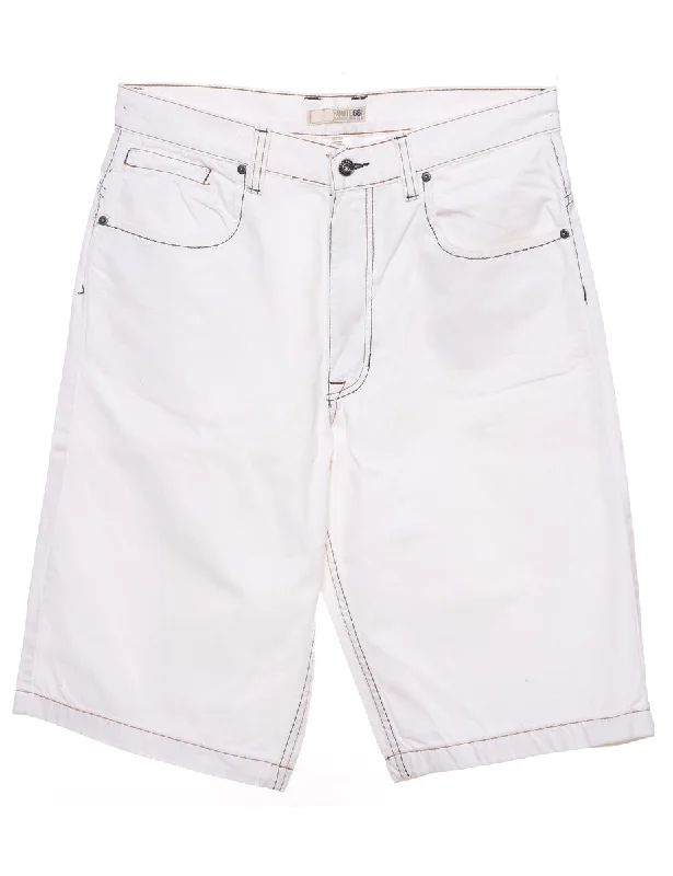 White Denim Shorts - W32 L13