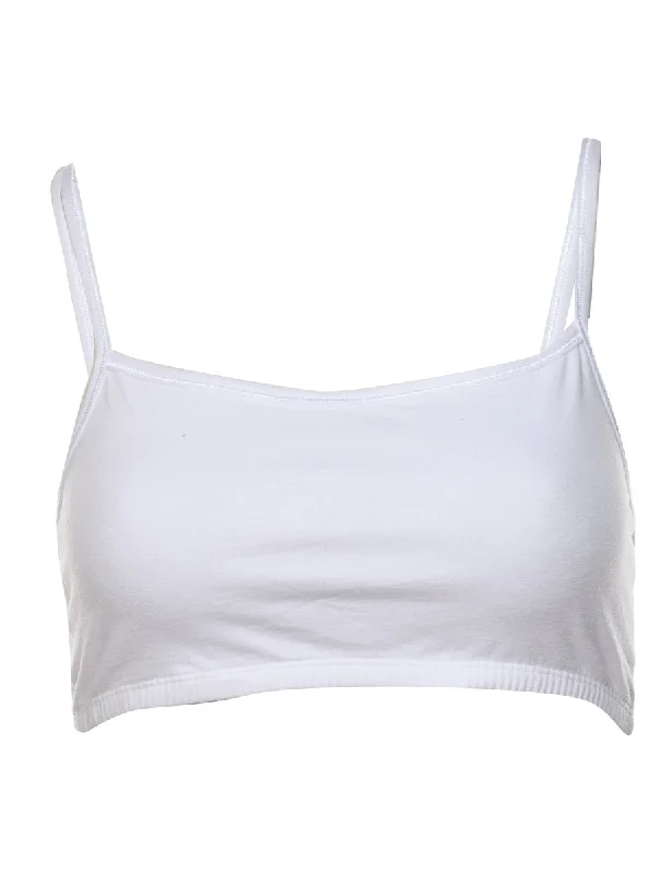 White Sports Bra - S