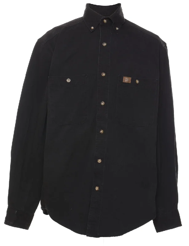 Wrangler Black Denim Shirt - M