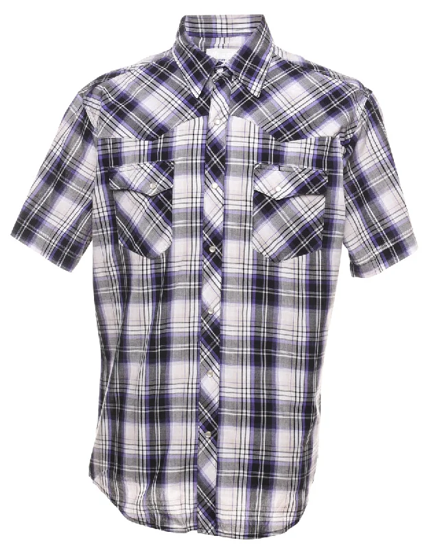 Wrangler Checked Western Shirt - L