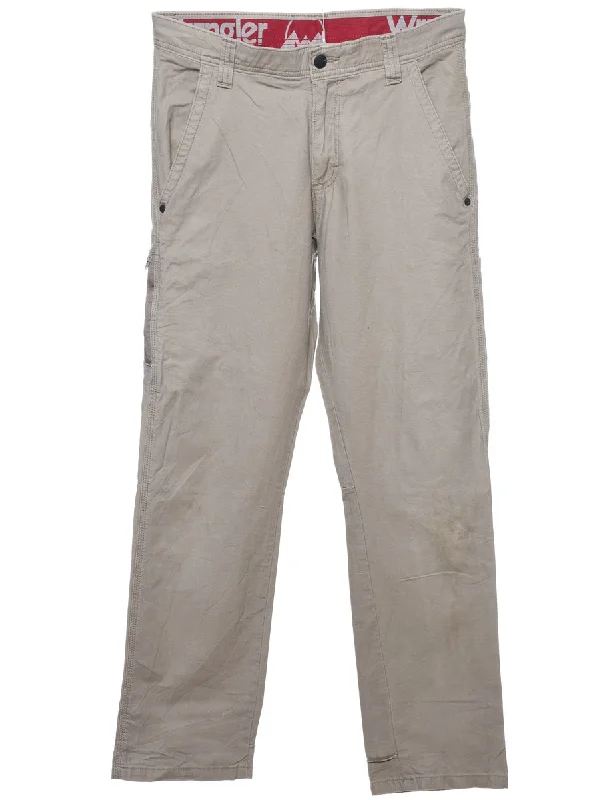 Wrangler Y2K Beige Cargo Trousers - W29 L30