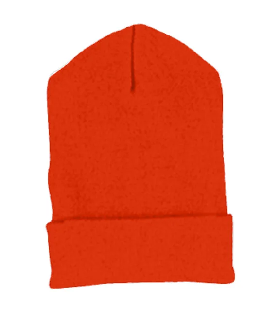 1501 - Yupoong Knit Cuffed Beanie | Orange