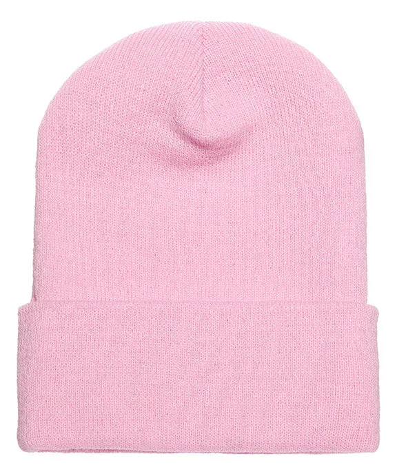 1501 - Yupoong Knit Cuffed Beanie | Pink