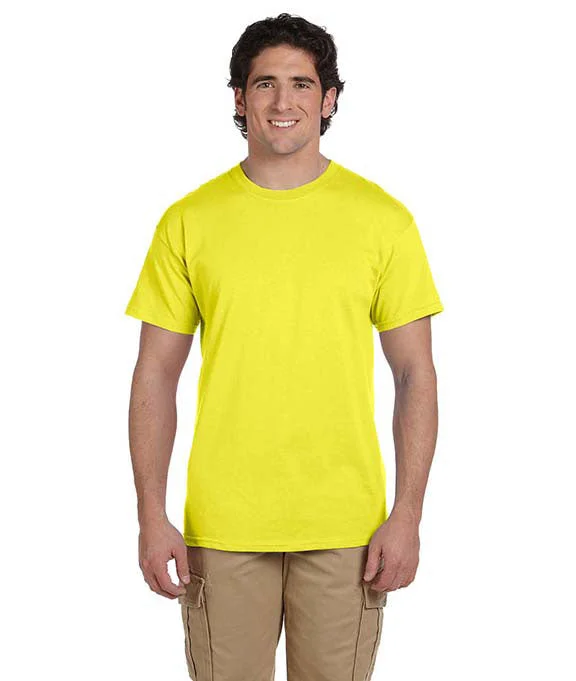 3930 - Fruit of the Loom Adult Heavy Cotton Short-sleeve T-Shirt | Neon Yellow