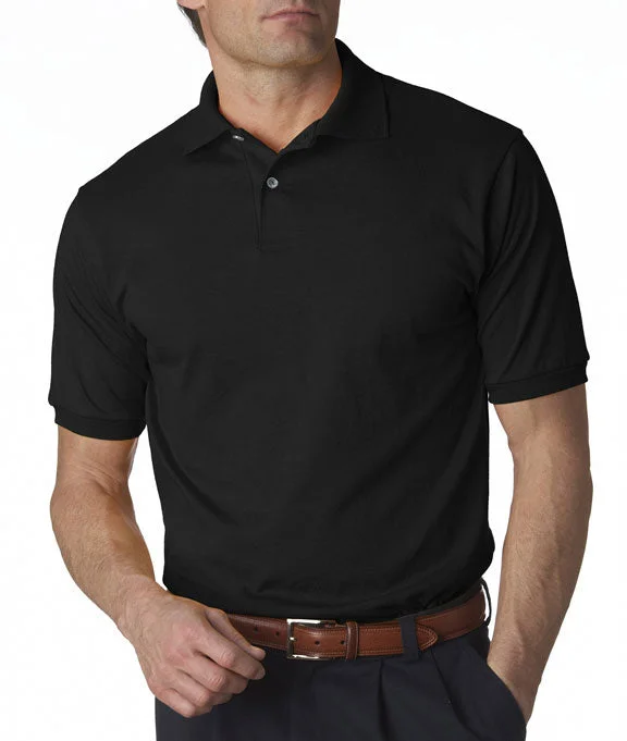 437 - Jerzees Adult SpotShield™ Jersey Polo Shirt | Black