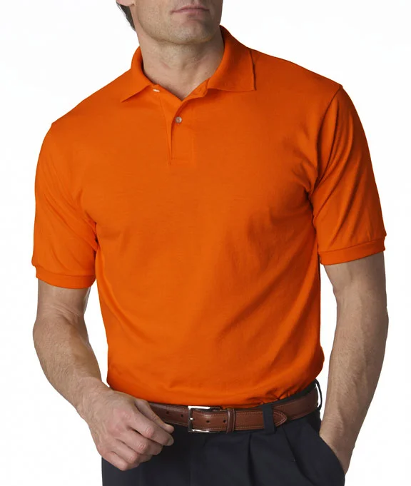 437 - Jerzees Adult SpotShield™ Jersey Polo Shirt | Burnt Orange