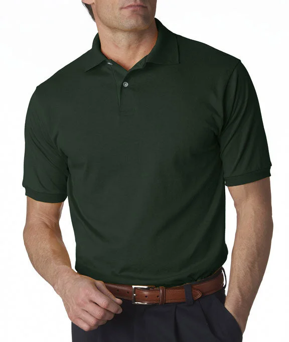 437 - Jerzees Adult SpotShield™ Jersey Polo Shirt | Forest Green