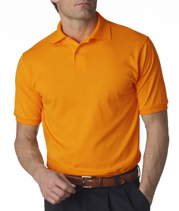 437 - Jerzees Adult SpotShield™ Jersey Polo Shirt | Safety Orange