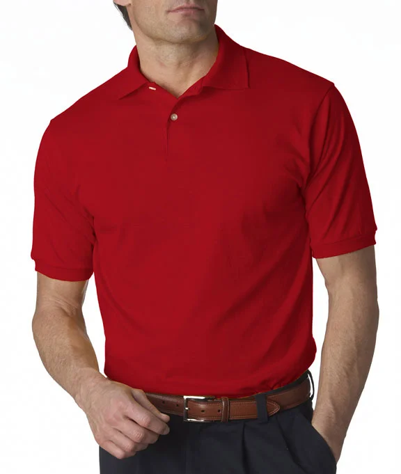 437 - Jerzees Adult SpotShield™ Jersey Polo Shirt | True Red