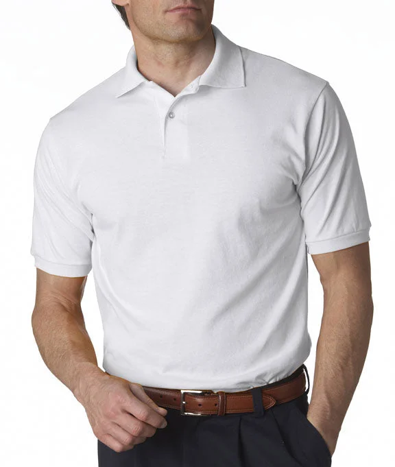 437 - Jerzees Adult SpotShield™ Jersey Polo Shirt | White