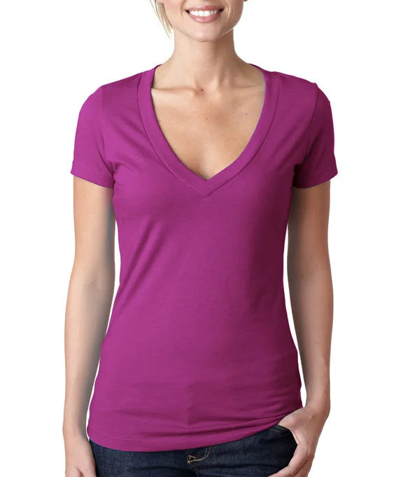 6640 - Next Level Ladies The CVC Deep V-Neck T-Shirt | Lush