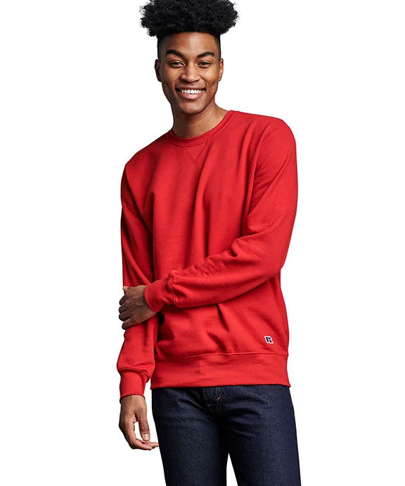 82RNSM - Russell Athletic Unisex Cotton Classic Crew Sweatshirt | True Red