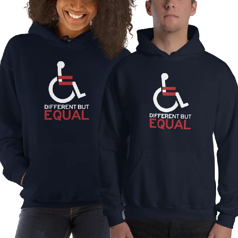 Different but Equal (Disability Equality Logo) Hoodie Dark Colors