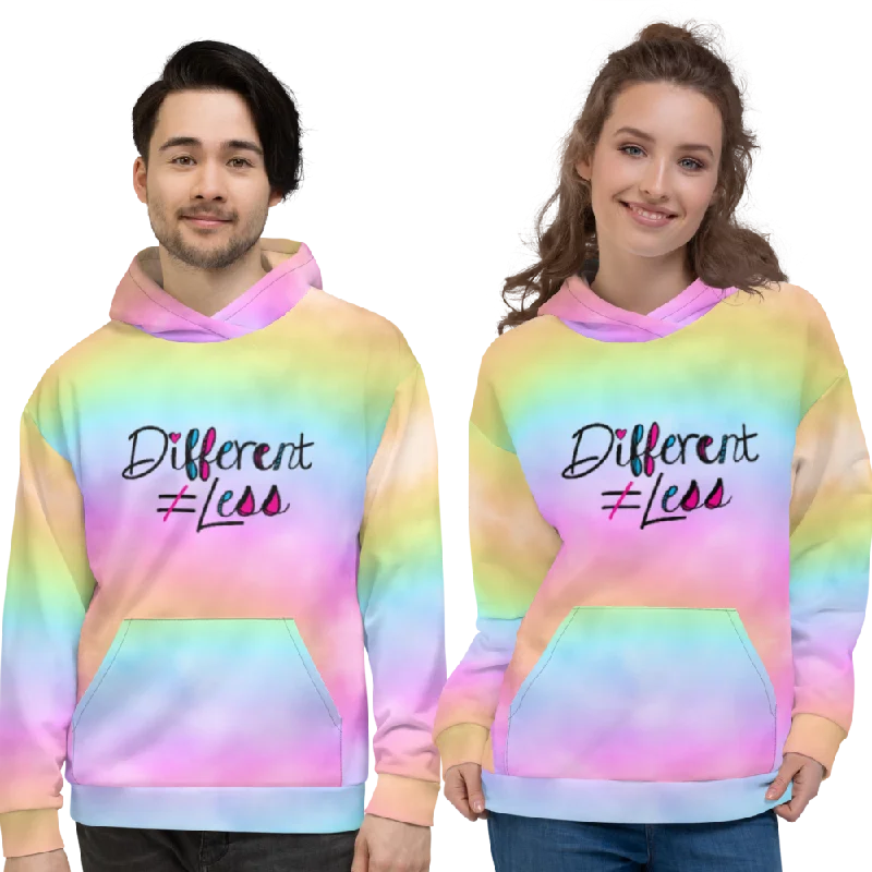 Different Does Not Equal Less (As Seen on Netflix's Raising Dion) Unisex Colorful Hoodie