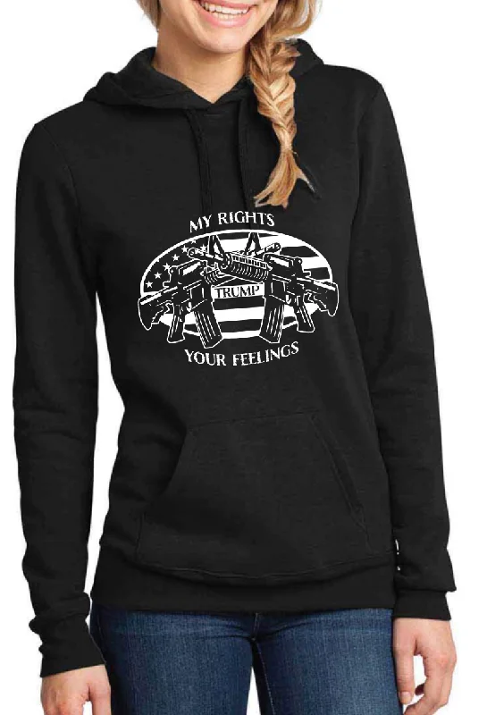 "My Rights Trump Your Feelings" Dirty Doe Black  Hoodie