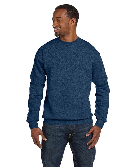 P160 - Hanes Adult ComfortBlend® EcoSmart® Crewneck Sweatshirt | Heather Navy