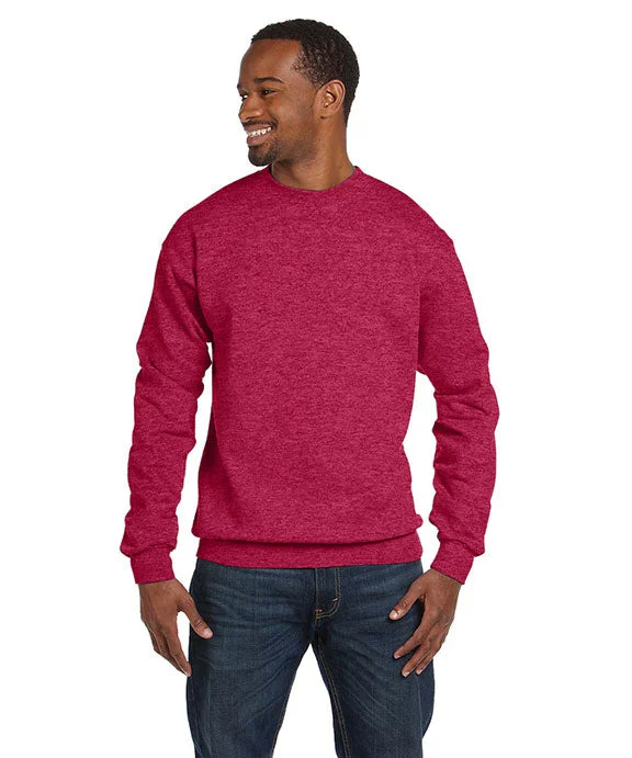 P160 - Hanes Adult ComfortBlend® EcoSmart® Crewneck Sweatshirt | Heather Red