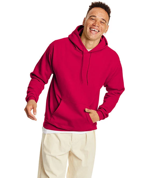 P170 - Hanes Adult ComfortBlend® EcoSmart® Hooded Pullover | Athletic Crimson