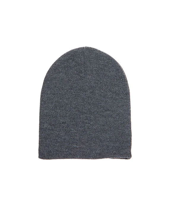 Y1500 - Yupoong Knit Beanie | Charcoal