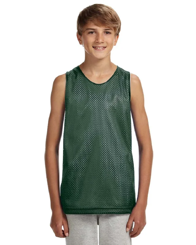 A4 N2206 Youth Reversible Mesh Tank