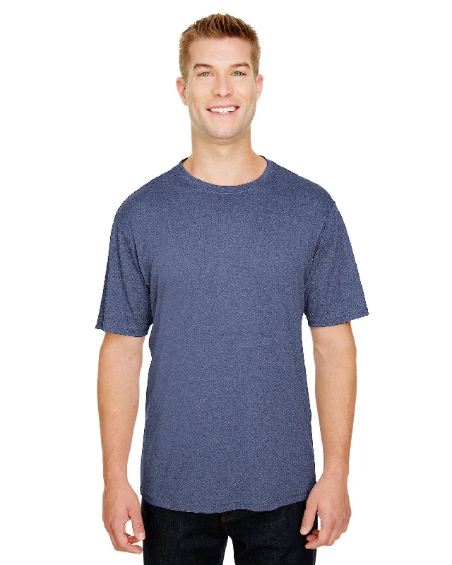 A4 N3381 Adult  Topflight Heather Performance T-Shirt