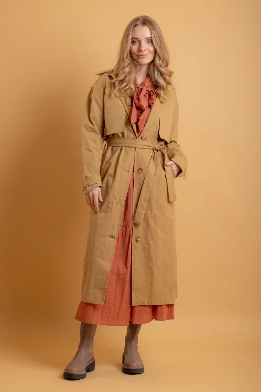 Alfie Trench Coat Ochre