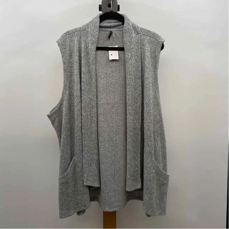 North River Women's Size 2X Gray Heathered Vest