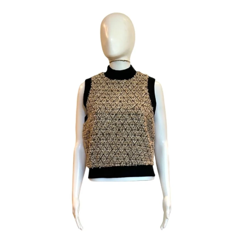 Sequins Tweed Vest