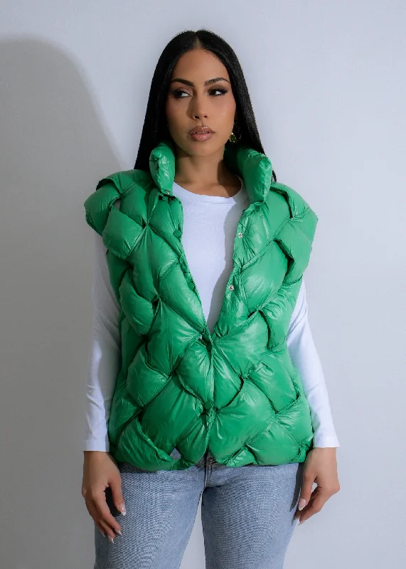 Emerald Cloud Vest Green