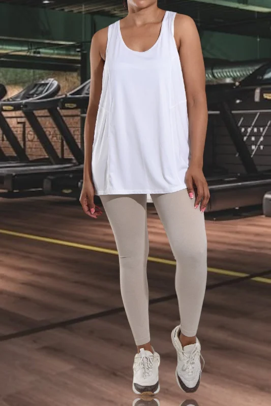 White Activewear Vest