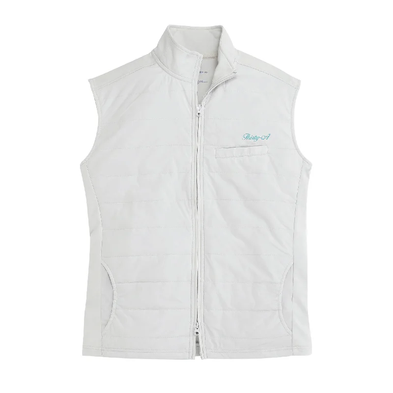 Thirty-A Town Script Arven Vest - Mushroom