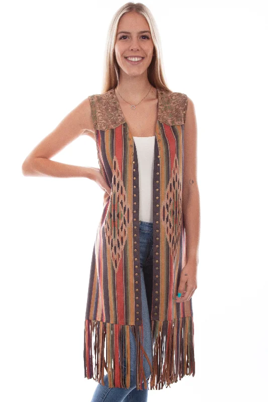 Scully Women’s Serape Fringe Vest HC768