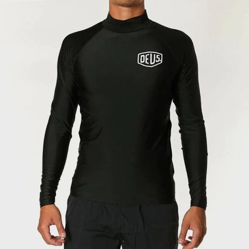 Deus Baylands Shield Unisex Rash Vest - Black