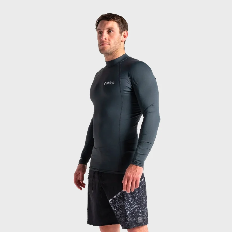 C-Skins UV Skins Basics Mens Long Sleeve Rash Vest - Anthracite