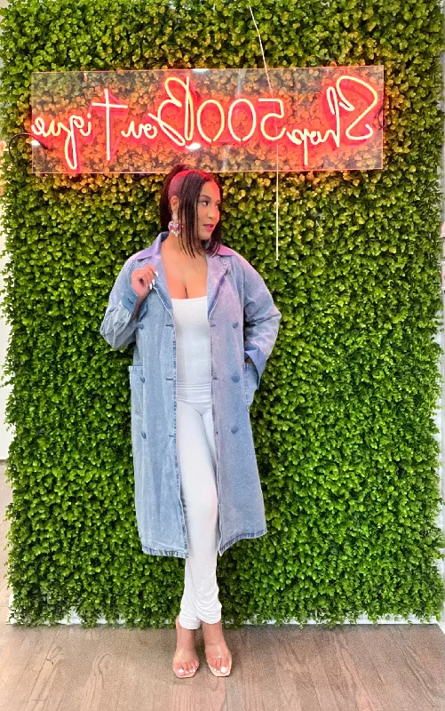 The Erica Denim Trench Coat