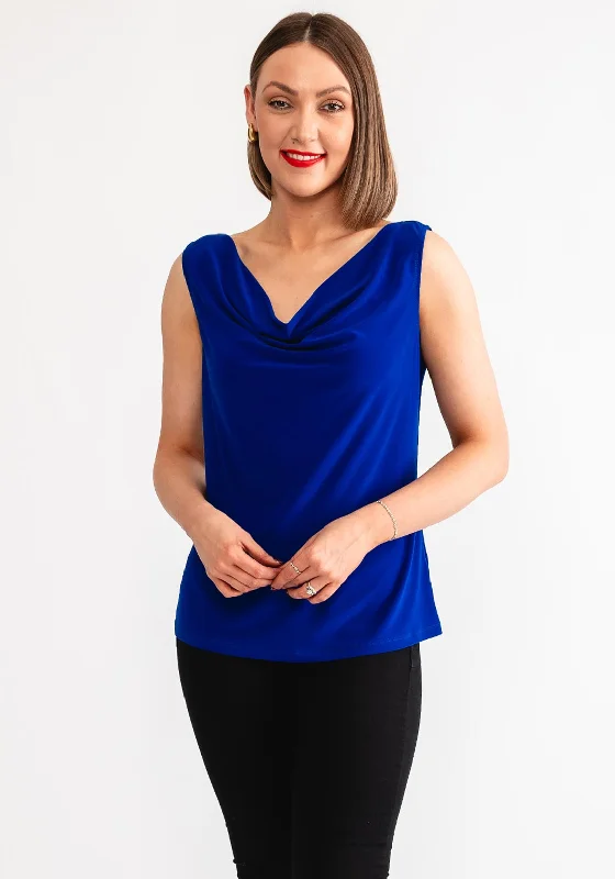 Joseph Ribkoff Cowl Neck Camisole, Blue