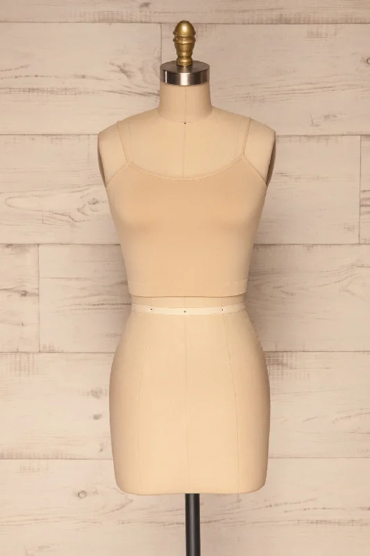 Veere Beige | Cropped Cami