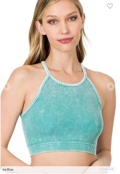 Vintage ribbed seamless cami top