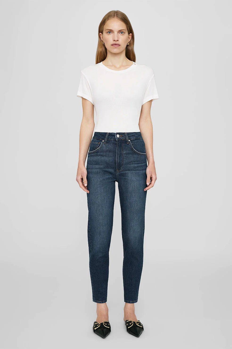 Anine Bing - Off-White Amani Cashmere Tee