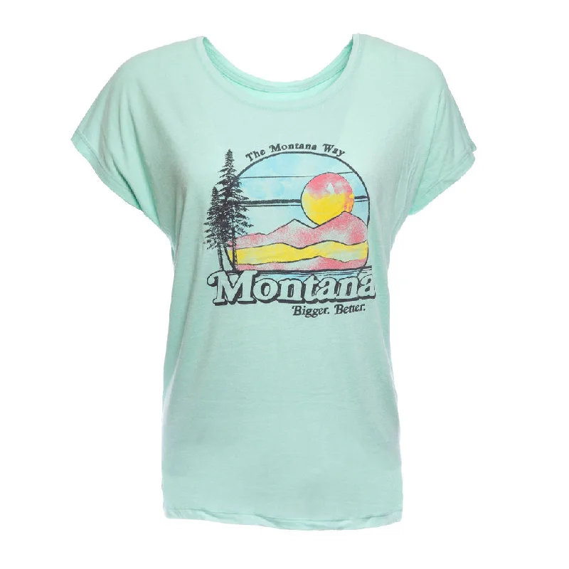 Bigger. Better. Dolman Tee in Mint Heather