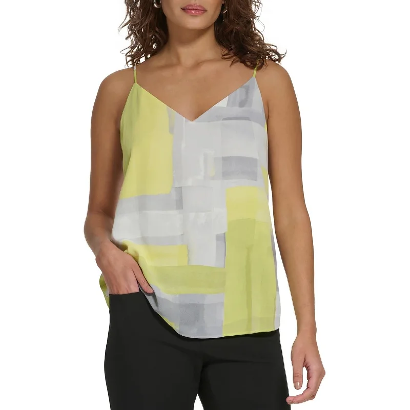 Calvin Klein Womens Printed Cami Blouse