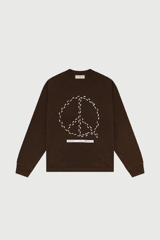 MoPQ - Peaceful Path LS Shirt Brown