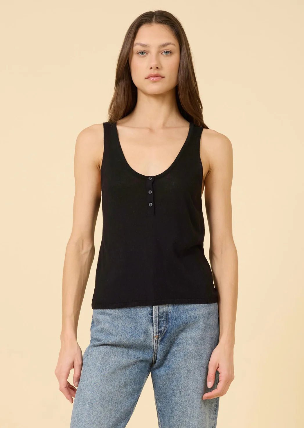 One Grey Day - Bianca Tank Black