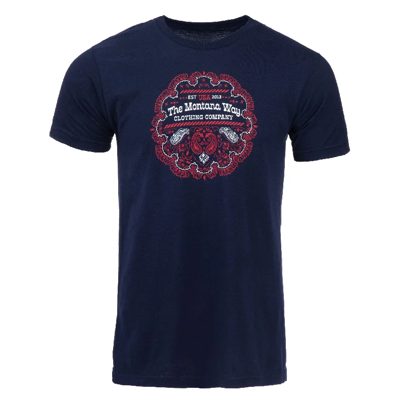 The Bandana Tee in Navy