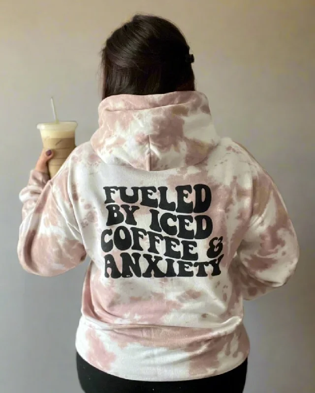 fueled by iced coffee & anxiety | graphic top