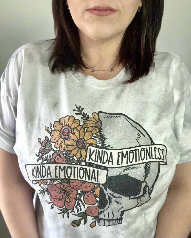 kinda emotional kinda emotionless | dyed tshirt