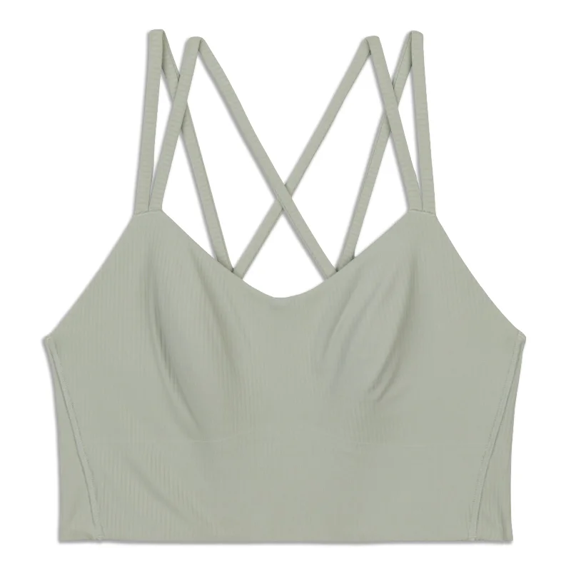 Like a Cloud Ribbed Longline Bra - Resale