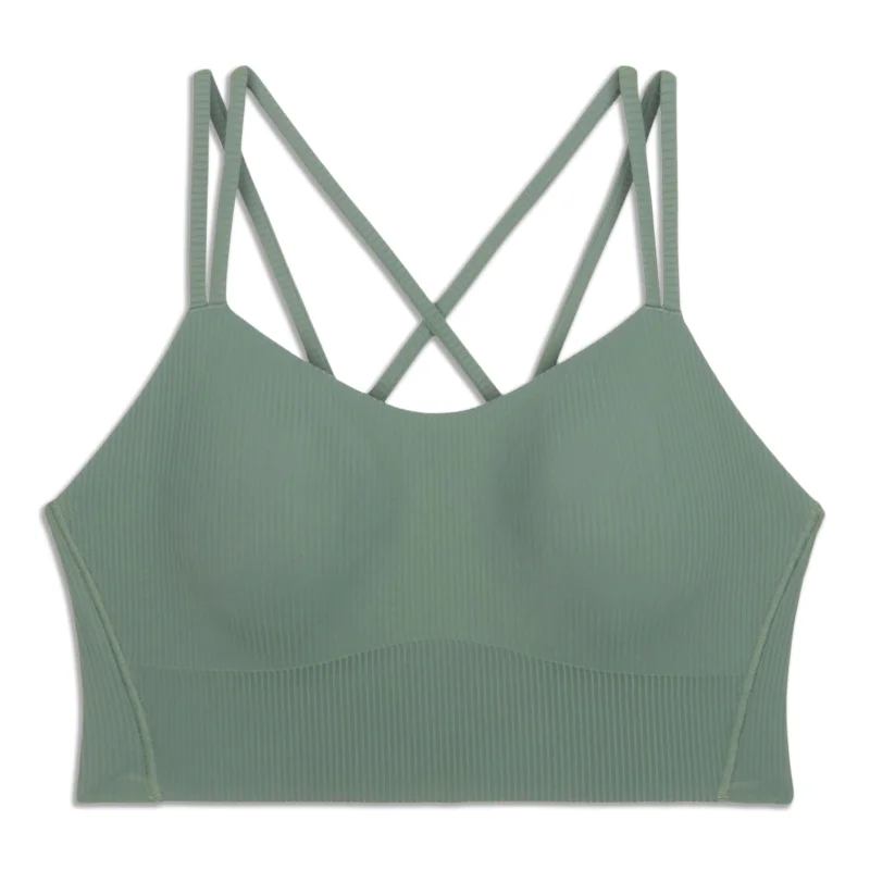 Like a Cloud Ribbed Longline Bra - Resale